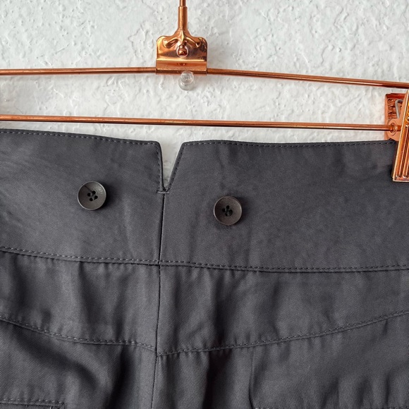 Helmut Lang Dress Pants Gray Tapered Leg Pleated High Waisted Loden size 2 - Picture 11 of 15